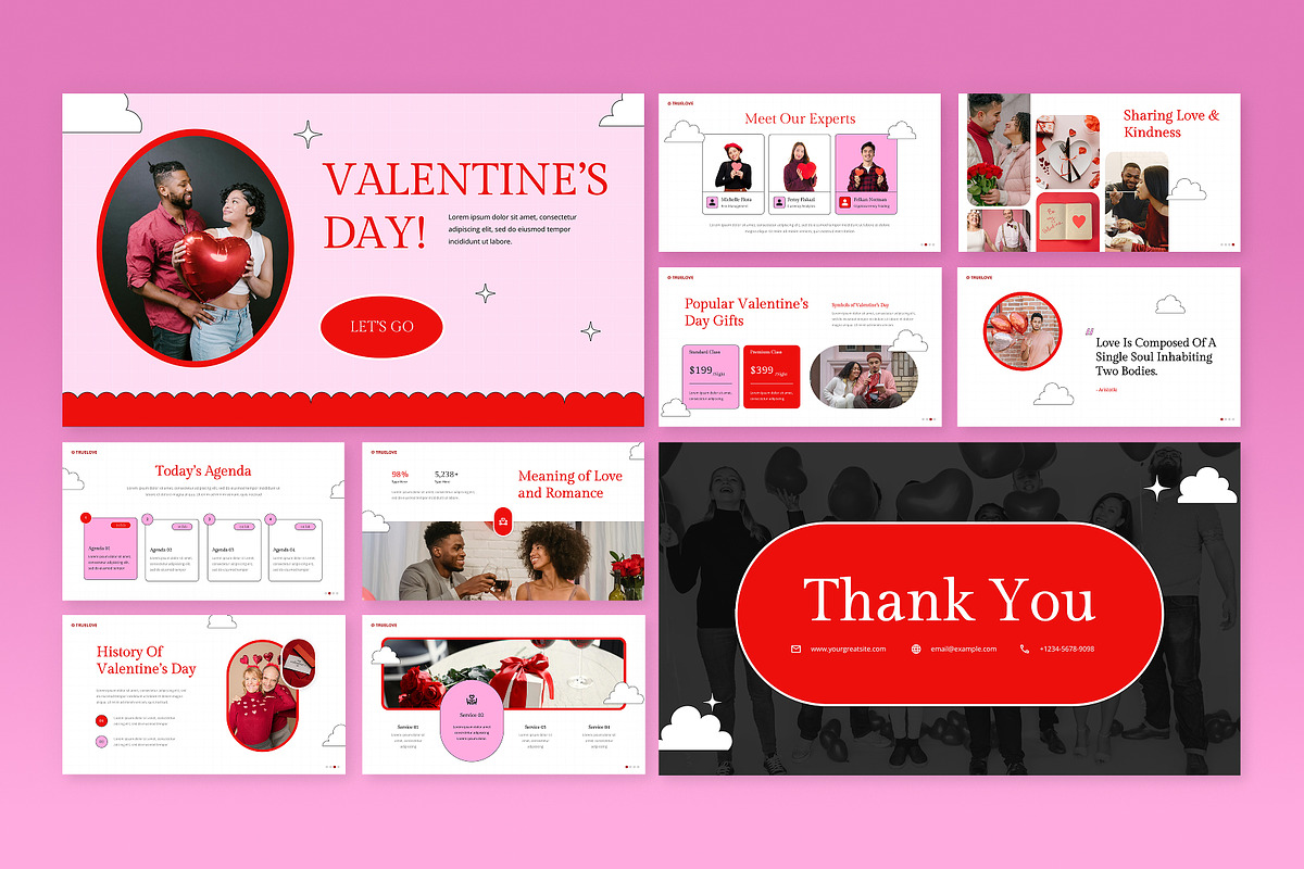 Valentine's Day PowerPoint, a Presentation Template by Antstheme (Photo 3 of 4)
