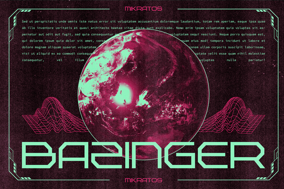 Mikratos - Futuristic Display Fonts, a Sans Serif Font by Ian Irwanwismoyo (Photo 6 of 8)