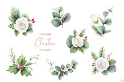 Christmas time 2. Watercolor clipart, an Animal Illustration by Elena Medvedeva (Thumbnail 2 of 10)