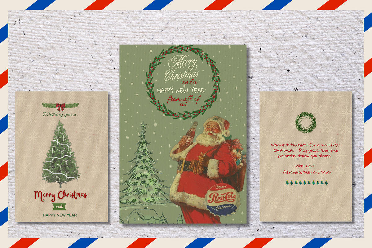 8 retro Christmas Cards Bundle, a Card Template by Prodesign (Photo 8 of 8)