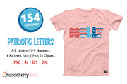 Patriotic Alphabet Letters, an Object Illustration by Huckleberry Hearts (Thumbnail 4 of 4)