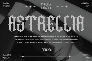 Astrellia - A Decorative Font