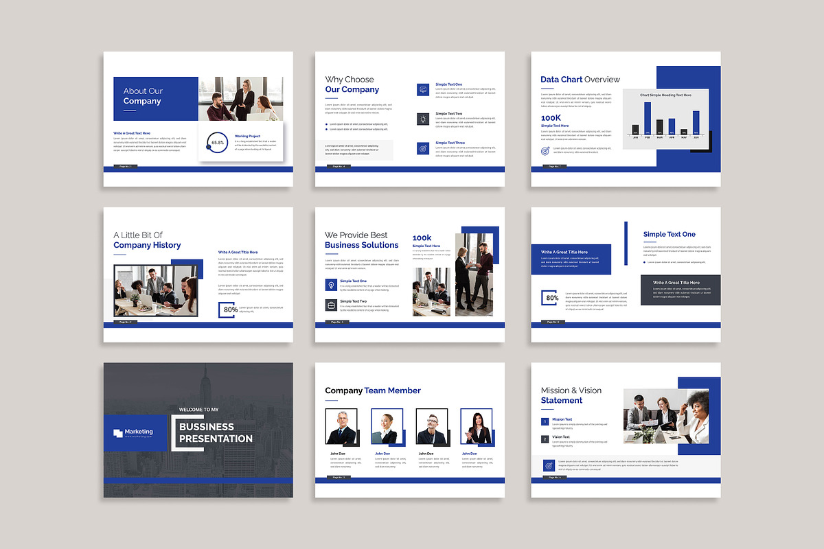 Modern Business Presentation, a Presentation Template by creative-mint (Photo 10 of 12)