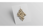Laser Cut Ornament Earrings, an Illustration by hafijul (Thumbnail 4 of 11)