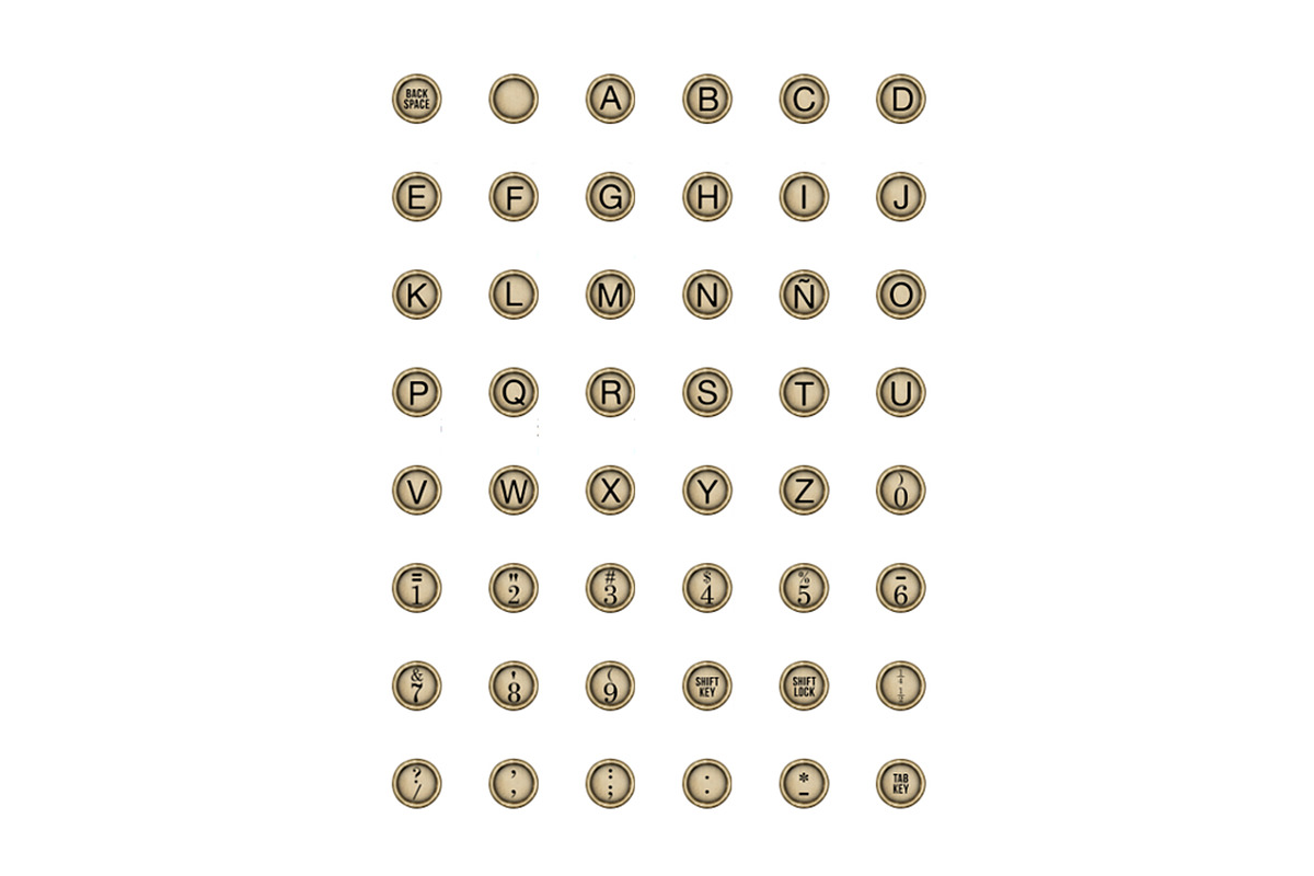 Old typewriter PNG keys, an Object Graphic by The Graphic Parade (Photo 6 of 9)