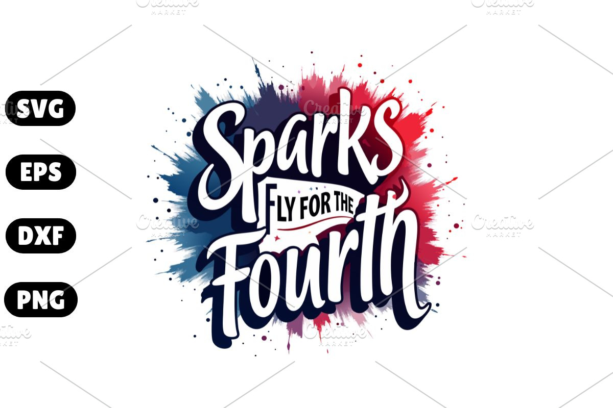 Sparks Fly for the Fourth, Patriotic, an Illustration by Awieee1 (Photo 1 of 4)
