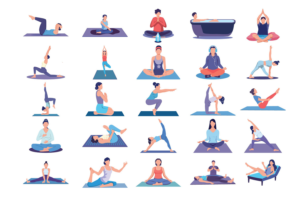 Meditation Illustration Pack, an Illustration by Vector Portal (Photo 5 of 5)
