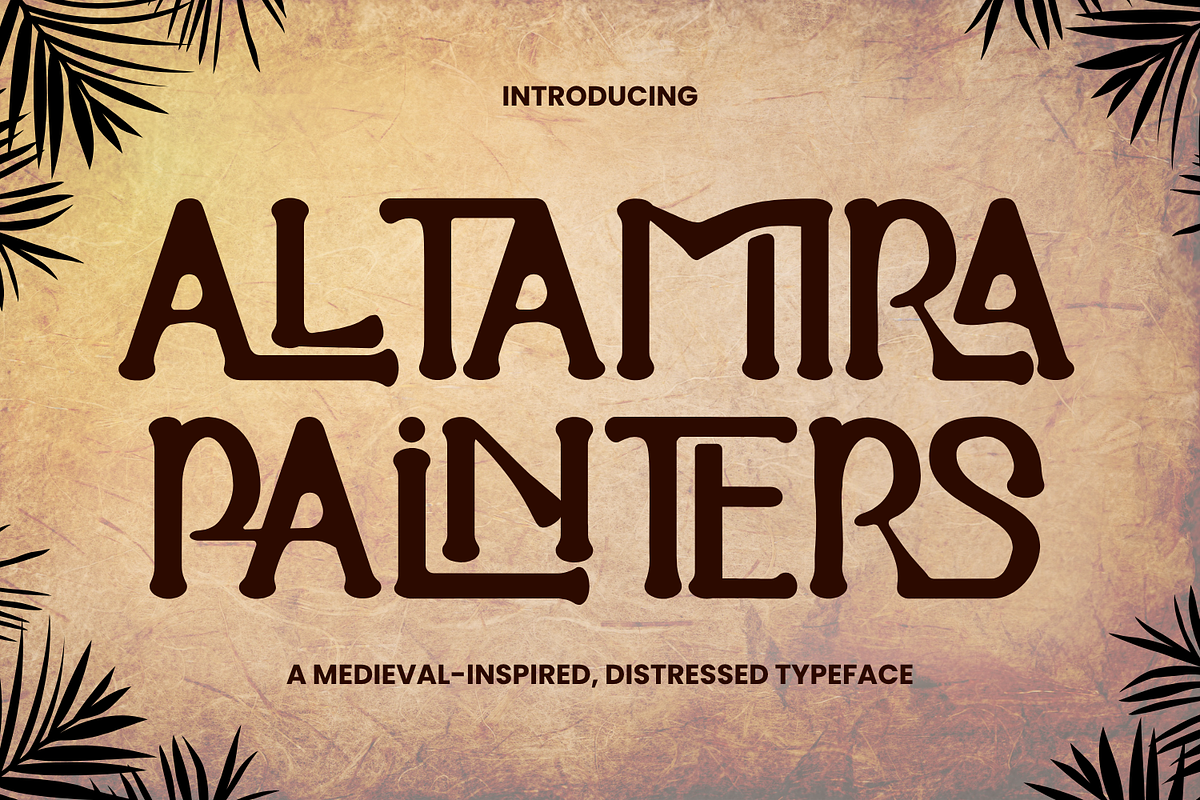 ALTAMIRA PAINTERS FONT, a Serif Font by 177Studio (Photo 1 of 8)