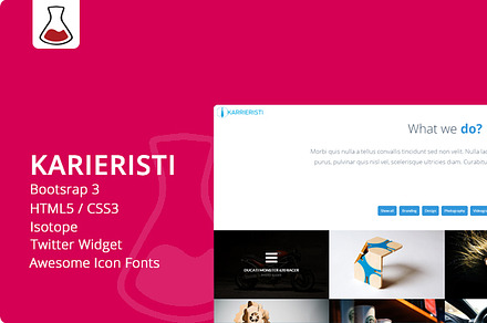 Karieristi Onepage Bootstrap 3