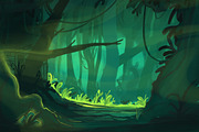 The Jungle: Procreate Brushes, a Brush Add-On by Leonard Posavec (Thumbnail 7 of 8)