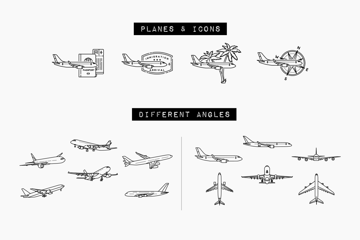 281 Travel Icons Set - Bundle, an Outline Icon by Hatch Design Workshop (Photo 12 of 19)
