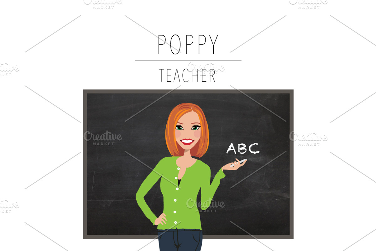 Teacher Portrait Creator | Clip Art, an Education Illustration by Lauren Lesley Studio (Photo 27 of 33)