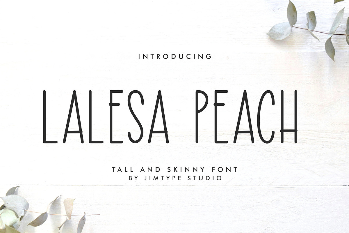Lalesa Peach - Tall and Skinny Font, a Handwritten Font by Jimtype Studio (Photo 3 of 5)