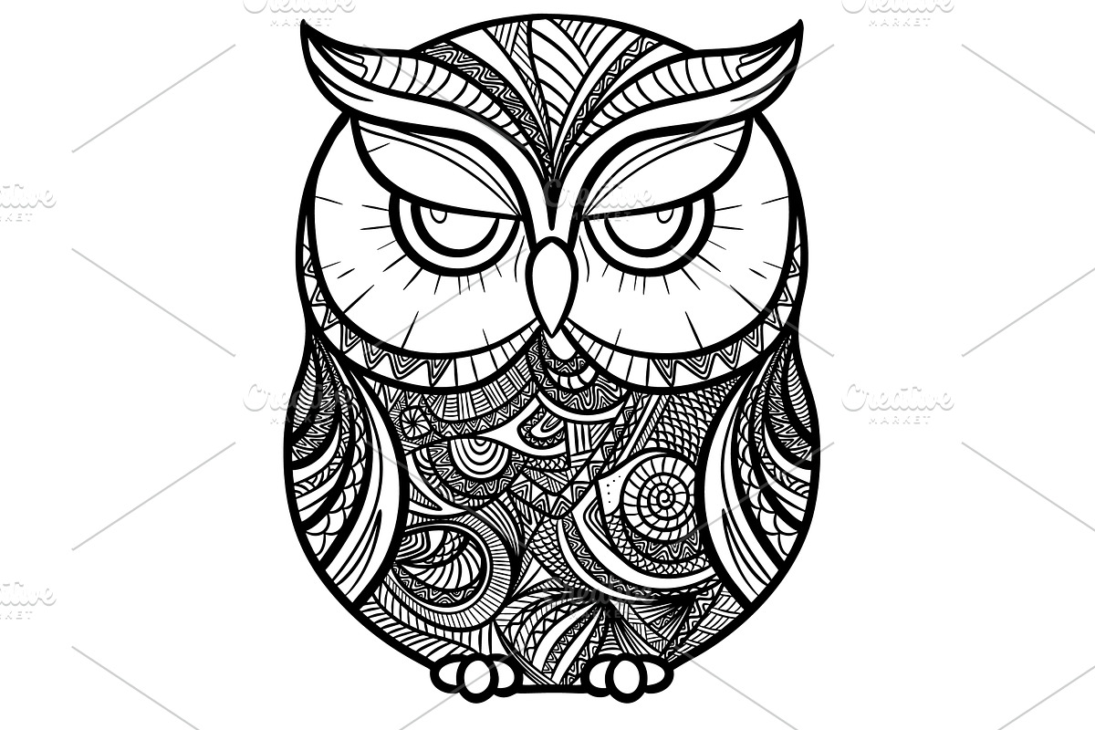 Vector hand drawn illustration of an, an Animal Illustration by Voodz_shop