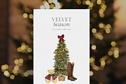 Christmas holiday graphics bows, an Object Graphic by Grace Noboa Illustrations (Thumbnail 8 of 15)