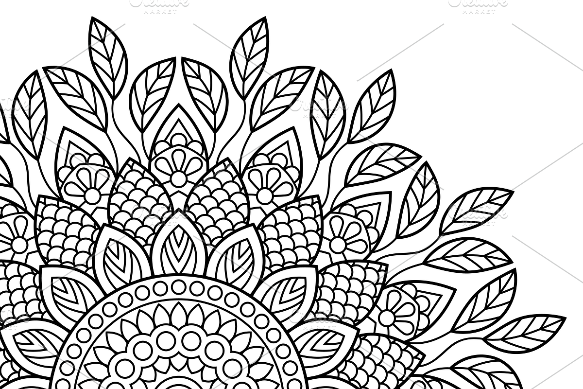 Mandala. Coloring book pages, an Object Graphic by jelisua88 (Photo 4 of 4)
