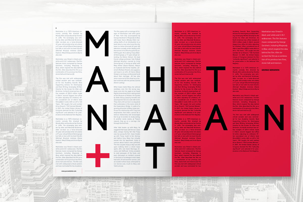 Manhattan MGZ, a Magazine Template by Boris Cupac