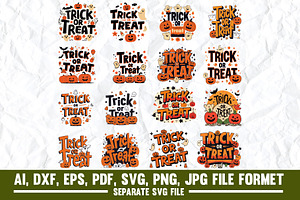 Trick or Treat Halloween SVG, a Graphic by VectorArtPrintableDesign