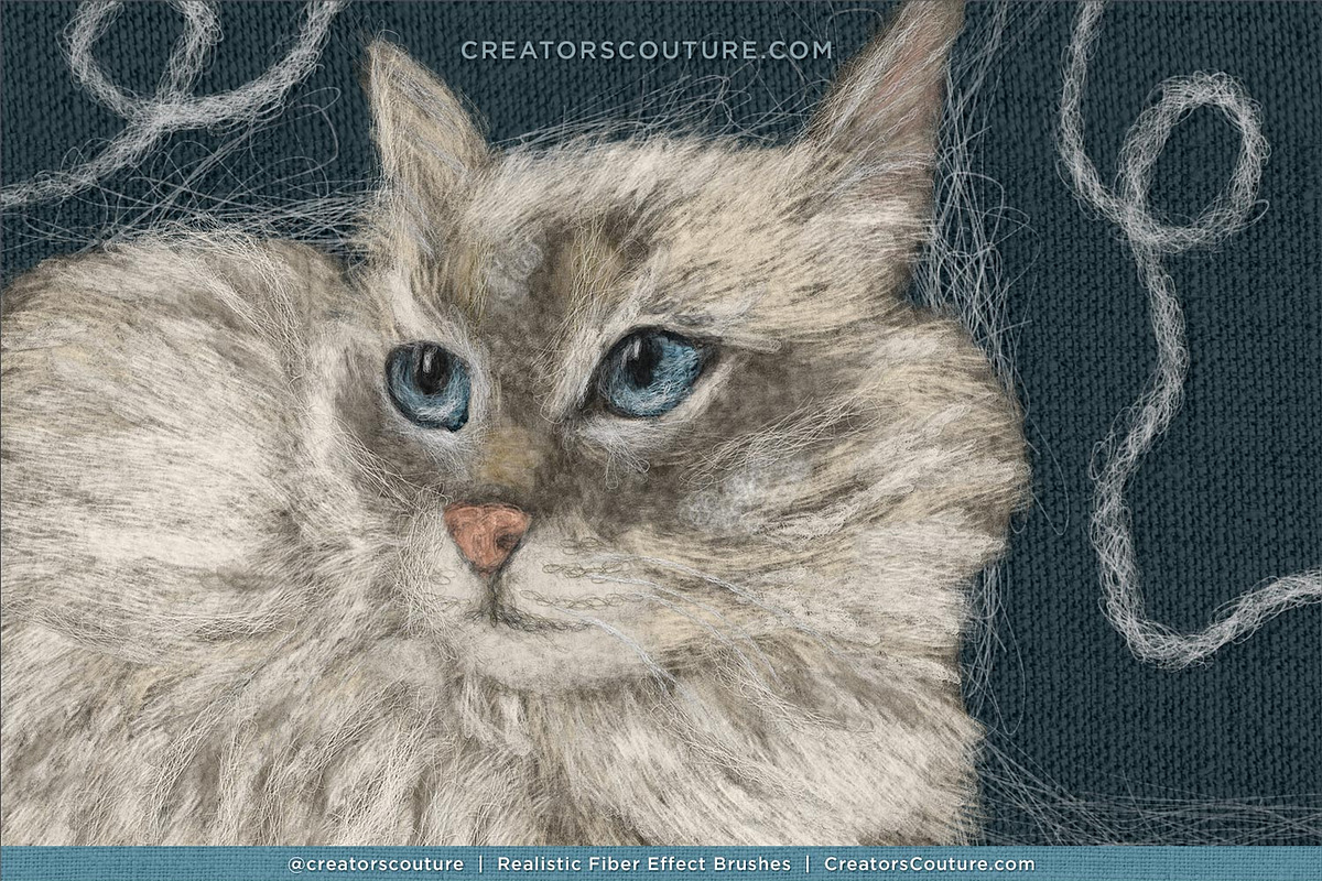 Realistic Fiber Effect Brush Studio, a Brush Add-On by Creators Couture (Photo 11 of 25)