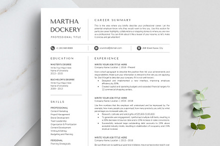 Professional & Creative Resume CV, a Resume Template by TheStandOutResume