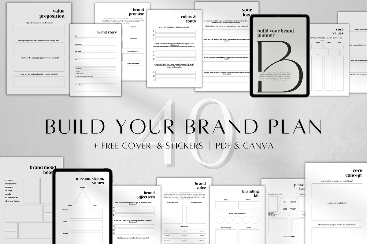 Digital Canva Brand Workbook, a Stationery Template by BRANDcontent (Photo 1 of 6)