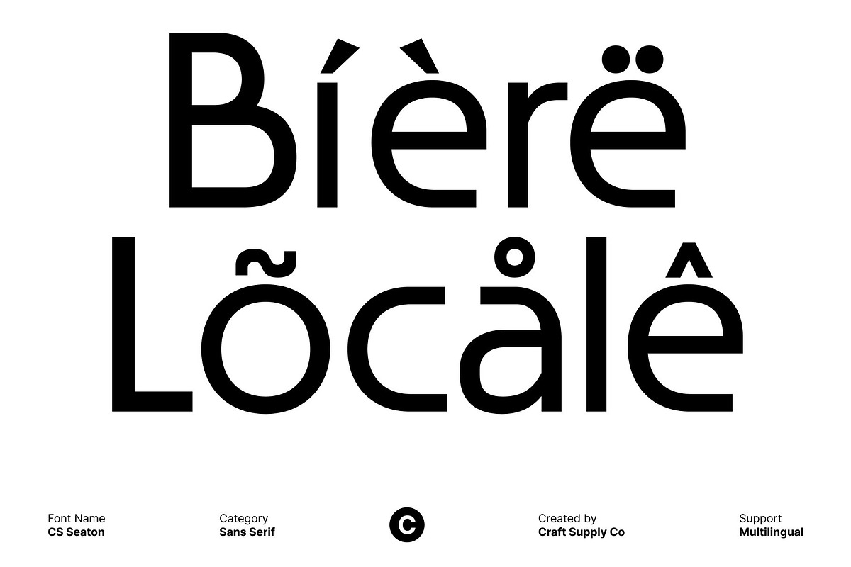 CS Seaton – Sans Serif Typeface, a Sans Serif Font by Craft Supply Co. (Photo 5 of 8)