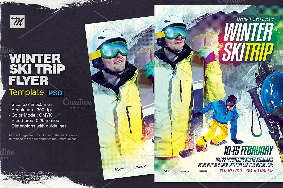 Winter Ski Trip Flyer, a Flyer Template by Tarommir (Photo 1 of 3)