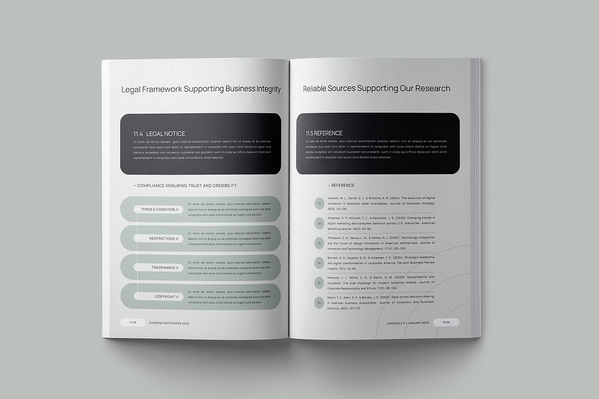 Modern White Paper Template, a Brochure Template by Designsoul14 (Photo 16 of 17)