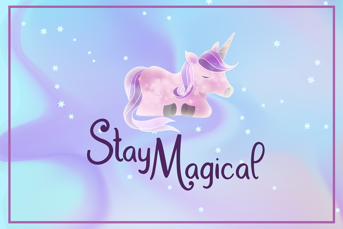Dream Unicorn - Handwritten Font preview 2