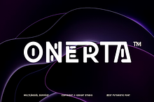 Onerta - Neon Futuristic Font