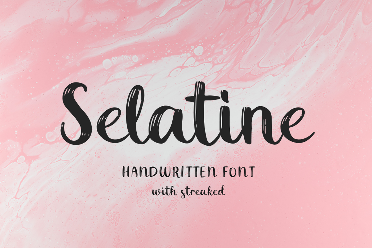 Selatine, a Script Font by Larin Type Co. (Photo 1 of 9)