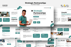 Strategic Partnerships Google Slides, a Presentation Template by Iqsiart Studio