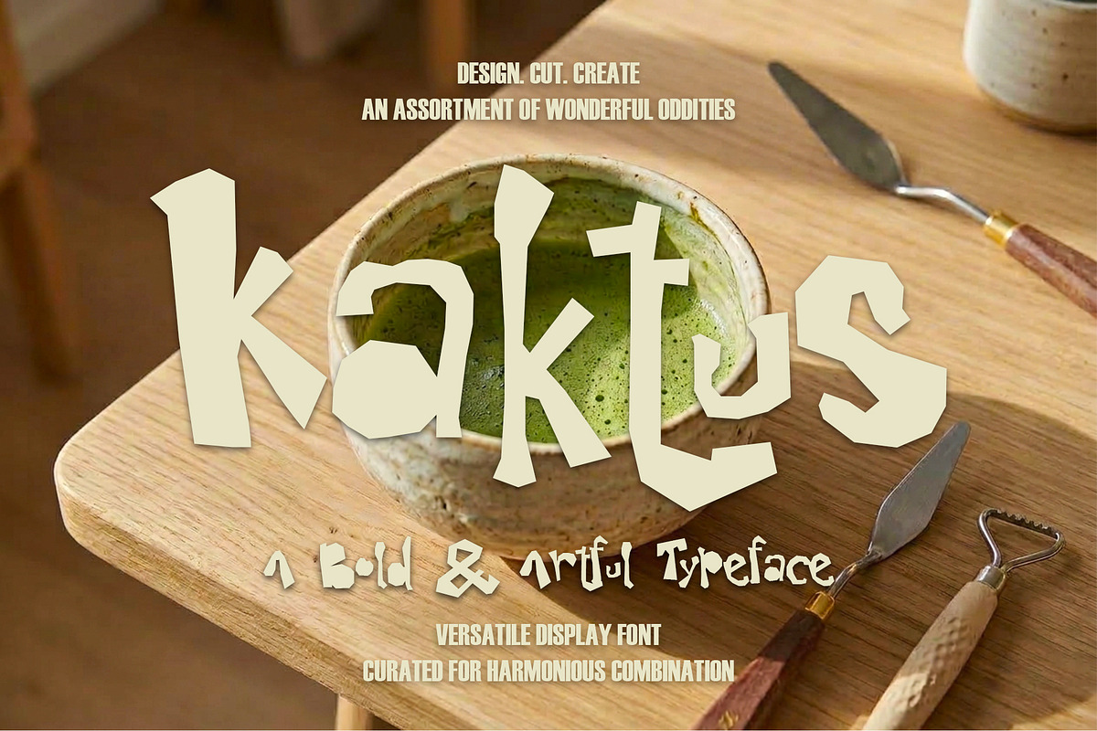 Kaktus display font, a Symbol Font by ALIVECREATIVE (Photo 1 of 5)