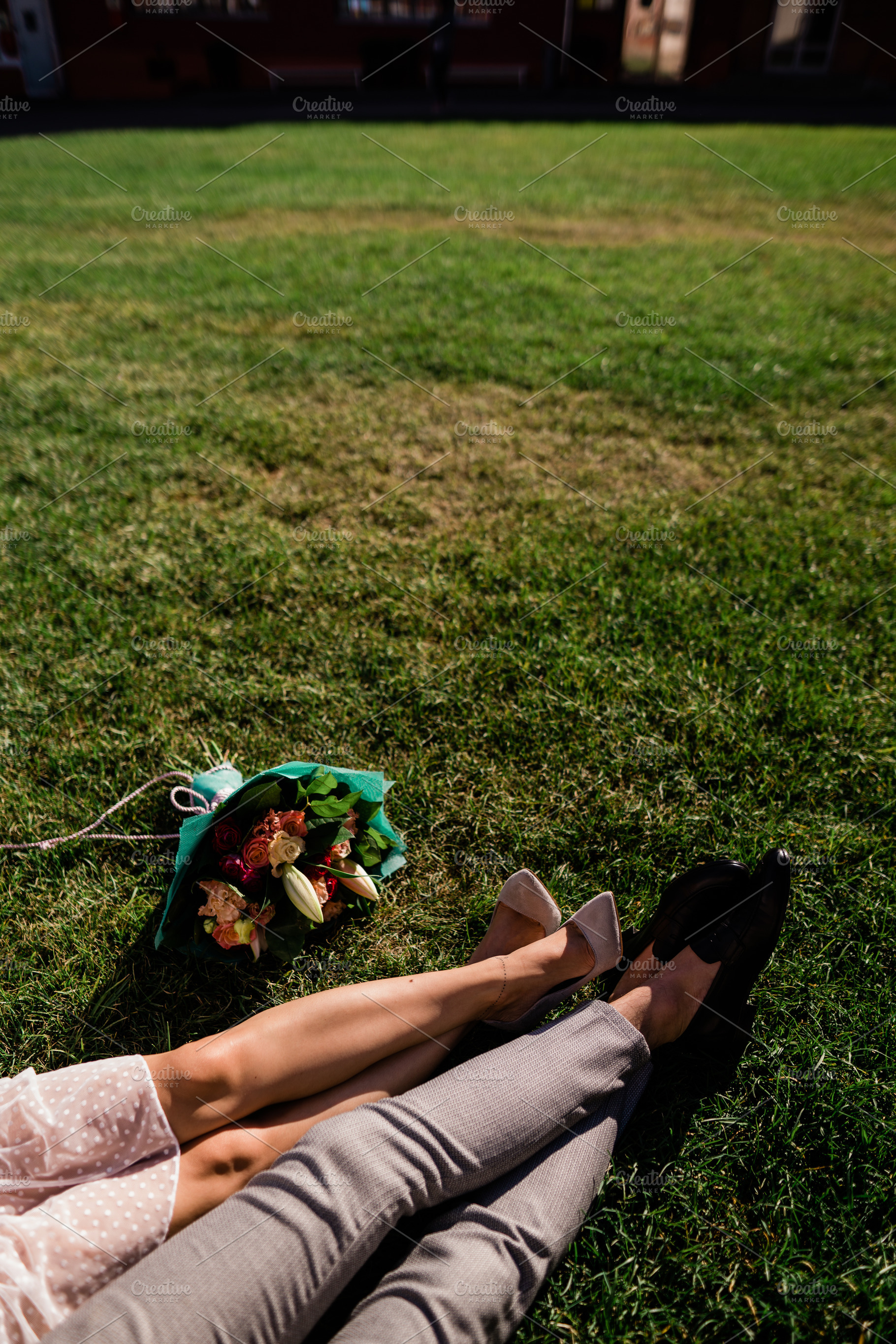 couple on the grass, a Person Photo by kostanashvili