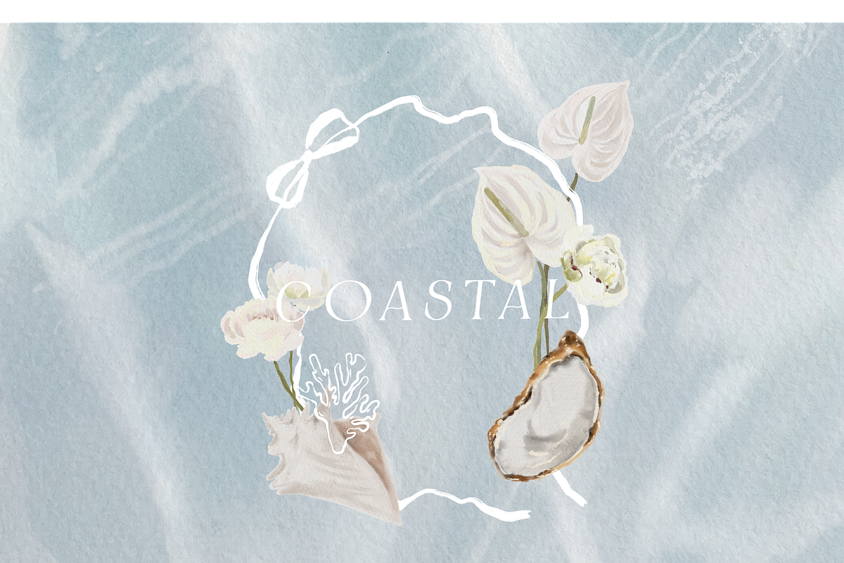 Coastal hand-painted watercolor, a Decorative Illustration by Youksy (Photo 5 of 17)
