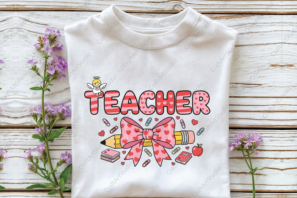 Teacher Valentine PNG, an Illustration by CraftArtStudio (Photo 3 of 4)