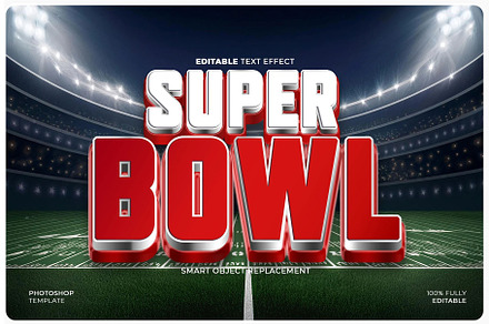 Super Bowl Text Effect