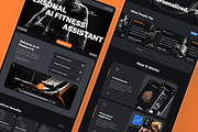 sandow: AI Fitness & Diet Website, a Landing Page Template by strangehelix.bio (Thumbnail 6 of 9)