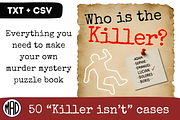 50 Killer Isn't Whodunnit Mystery, a Social Media Template by Design Station (Thumbnail 1 of 3)
