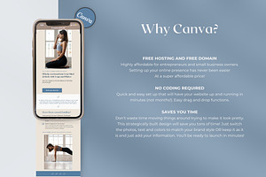 Pilates Yoga Canva Website