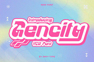 Gencity - Y2k Display Font