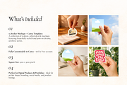 15 Hand Sticker Mockups for Canva, a Product Mockup by Matisse Studio (Thumbnail 3 of 8)