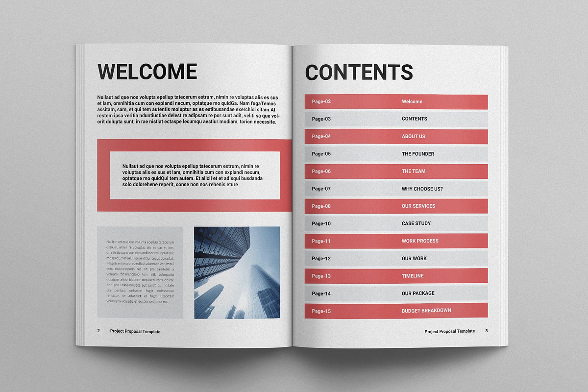 Project Proposal Template, a Brochure Template by E-Type (Photo 2 of 8)