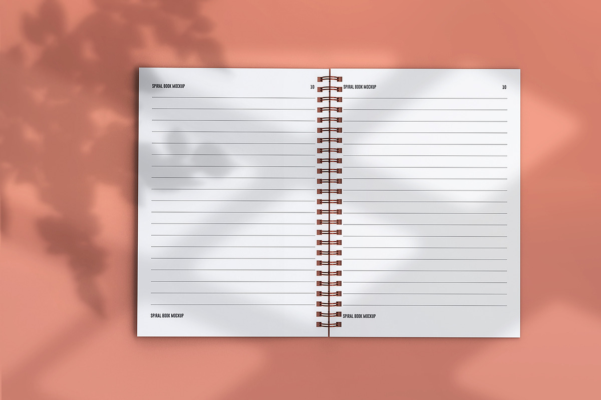 Spiral notebook mockup design, a Books & Magazine Mockup by Raihan Rahman (Photo 2 of 10)
