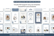 Podcast Canva Instagram templates, a Social Media Template by Cate Creates (Thumbnail 6 of 10)