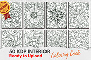 KDP Interiors, Flower Coloring Book, an Illustration by Jaboor Magics (Thumbnail 4 of 8)