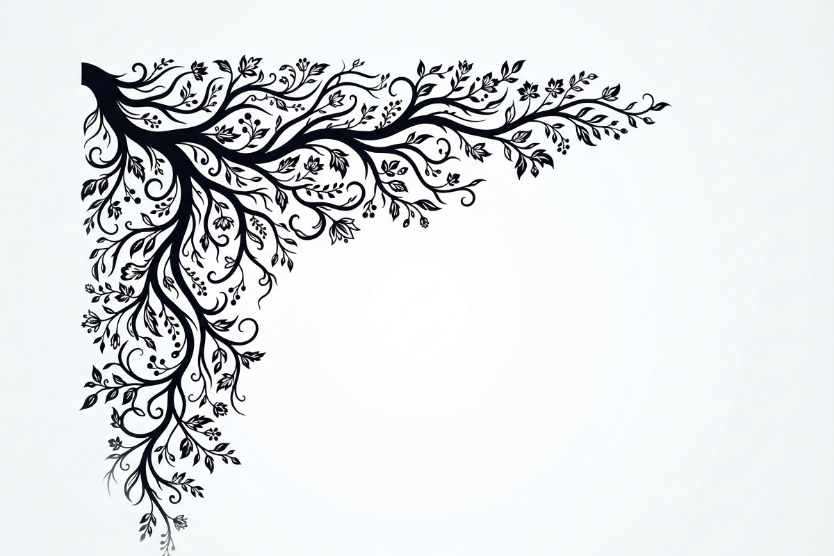 50 Tree Branch Corner Silhouette, a Decorative Illustration by Amazin_art (Photo 13 of 27)