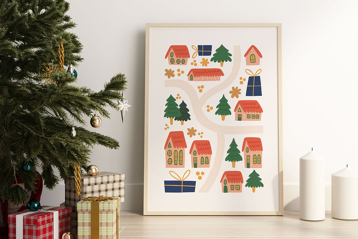 Modern Christmas.2 | WallArt Creator, an Object Graphic by Leleka.Store (Photo 16 of 20)