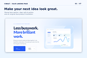 COBALT - Blue HTML Landing Page, a HTML Template by Darweish Designs (Thumbnail 2 of 7)