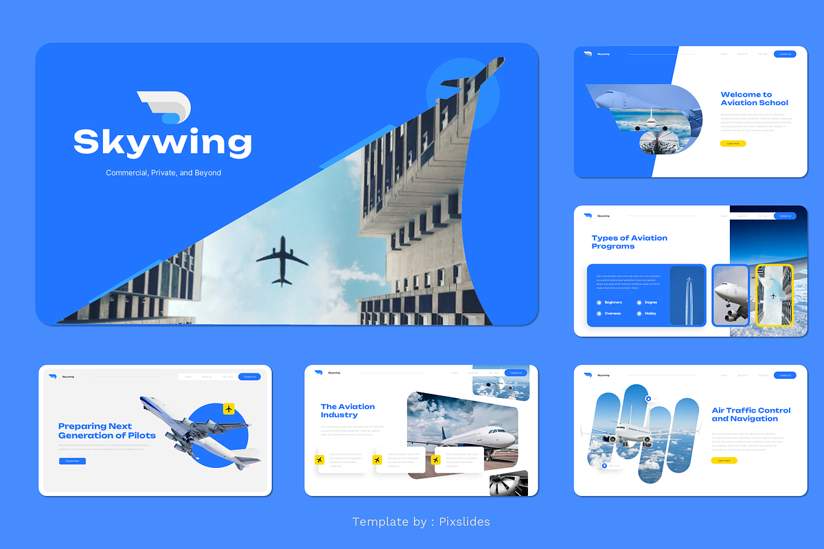 Aviation & Flight School Keynote, a Presentation Template by Pixslides (Photo 2 of 7)